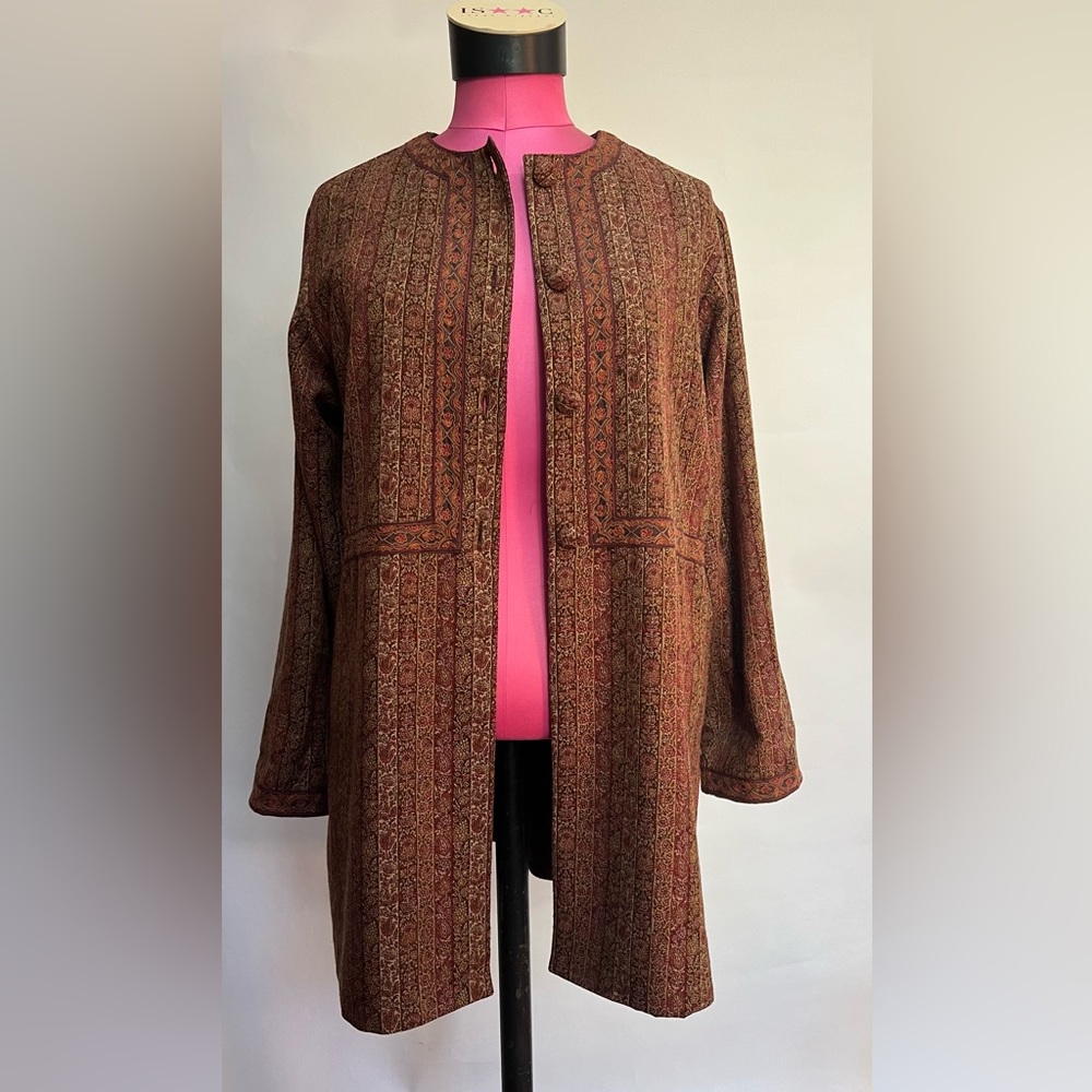 J. Peterson Co. Cool Tapestry Boho Medium Length Women’s Jacket Size 6